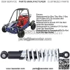 250mm Universal Motorcycle Shock Absorber, CNC aluminum alloy Adjustable Shock Strut Shock Spring Suspension Damper Replacement for ATV Go Kart Quad Dirt Sport Bikes - Image 3
