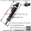 2pcs Adjustable 400mm Motorcycle Air Shock Absorbers Universal Fit for Honda Suzuki Yamaha Kawasaki ATV Go Kart Quad Dirt Sport Bikes - Image 2