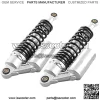 320mm A Pair Motorcycle Air Shock Absorbers Universal Fit For Suzuki Yamaha Kawasaki ATV Go Kart Quad Dirt Sport Bikes (Silver Black) - Image 2