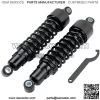 298mm 12" Motorcycle Scooter Rear Shock Absorber Damper Fits Harley Davidson, Black(A Pair) - Image 2