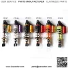 Motorcycle Pair 12 5/8 inches 320mm Fork Clevis Ends Adjustable Air Gas Shock Absorbers Replacement Universal Fit for Suzuki Kawasaki Scooter Atv Quad Dirt Sport Bike Go Kart Red Black - Image 2