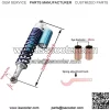 2pcs Adjustable 320mm 12.6Inch Motorbike Air Shock Absorbers Universal Compatible with 150CC-750CC Karting Scooter ATV - Image 2