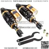 2PC 280mm Motorcycle Air Shock Absorbers Rear Suspension Universal Fits Most 150cc~750cc Street Bikes, Scooters and Moped Quad (ATV) Black Gold, Spring Width 60mm - Image 2