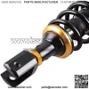 2PC 280mm Motorcycle Air Shock Absorbers Rear Suspension Universal Fits Most 150cc~750cc Street Bikes, Scooters and Moped Quad (ATV) Black Gold, Spring Width 60mm - Image 3