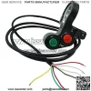 Universal Aluminum Motorcycle ATV Switch Handlebar control switch with Turn Signal Headlight Horn Function for 7/8" 22mm Handlebar 3in1 Head/Turn Signal Light/Horn ON-OFF Switch Button - Image 3