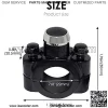 Aluminum 7/8" Motorcycle Handlebar Control Horn Start Switch Button Momentary Action with Two Bullet Connectors Black Button - Image 4