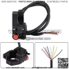 Universal 7/8" Aluminum Motorcycle ATV Handlebar Mount Horn Button Turn Single Push Button Switch for Honda Yamaha GS - Image 2