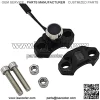Aluminum 7/8" Motorcycle Handlebar Control Horn Start Switch Button Momentary Action with Two Bullet Connectors Black - Image 3