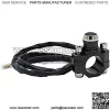 Aluminum 7/8" Motorcycle Handlebar Control Horn Start Switch Button Momentary Action with Two Bullet Connectors Black - Image 4