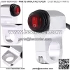 12V 16A Motorcycle Motorbike Waterproof Handlebar Headlight Fog Spot Light On Off Switch (Silver) - Image 3