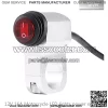12V 16A Motorcycle Motorbike Waterproof Handlebar Headlight Fog Spot Light On Off Switch (Silver) - Image 4