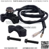 12V Motorcycle Handlebar Push Switch Engine Stop Start Kill Switch 7/8inch 22mm with Mounting Backplate for ATV,Dirt Pit Bike,Scooter,Quad Switch K-035-ZS - Image 3