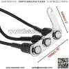 Motorcycle Handlebar Switch, Trpambvia DC12V Waterproof Motorbike On-Off Control Switch 7/8Inch 22mm 3 Buttons Motorcycle Handlebar Switch Control Switch for Headlight Turn Signal Horn - Image 3