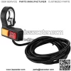 Motorcycle Handlebar Headlight Switch,22mm Motorcycle Handlebar Headlight Horn Switch 2 in 1 1800mm Wire Length Universal for ATVs Offroad Scooters - Image 4