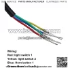 7/8in Turn Signal Switch Motorcycle, with Horn and Headlight Switch 1800mm Wire Length Universal for Motorcycles Scooters - Image 4