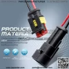 2 Pin Connector waterproof Connector,Male and Female Way 16 AWG wire Suitable for car Truck, boat and Other wire Connection (5 kit) - Image 2