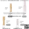 120PCS 3.5mm Bullet Connectors Kit Brass Bullet Male & Female Wire Terminals Connector with Insulation Cover for Motorcycle Motorbike Car Truck Scooter Boats Electric Instruments - Image 2