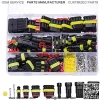 352Pcs Waterproof Car Electrical Connector Kit, 1/2/3/4 Pin Way Terminal Wire Connector Plug For Car Motorcycle Truck Boats Scooter