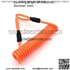 LORADAR 6 Feet Double-Ring Safety Cable for Lock, Motorcycle Bicycle Scooter Lock Safety Reminder Cable , Suitable for Scooter Motorcycle Brake disc, Portable Anti-Theft Cable(Orange) - Image 2