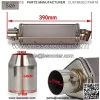 Slip On Exhaust Pipe - Universal 1.5-2" Inlet Hexagon Motorcycle Exhaust for Scooter Motorcycle ATV Dirt Street Bike - Image 2