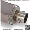 Slip On Exhaust Pipe - Universal 1.5-2" Inlet Hexagon Motorcycle Exhaust for Scooter Motorcycle ATV Dirt Street Bike - Image 4