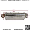 Universal Stainless Steel 38-51MM Exhaust Pipe Slip-On with Removable DB Killer Compatible with Scooter Motor Dirt Bike Street Bike ATV Quad - Image 2