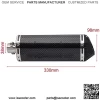 Universal 1.5" Inlet Stainless Steel Exhaust Muffler with Removable DB Killer Slip on Dirt Pit Street Bike 125cc Motorcycle Scooter ATV,SIZE:Length 330mm X Dia 98mm - Image 3