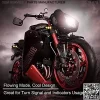 4PCS Motorcycle Indicators Flowing Turn Signal Lights Motorbike Turning Indicators 12V 12 LEDs Bulbs for Motorcycle Motorbike Scooter Quad Cruiser Off Road Y Shape - Image 2