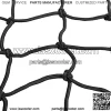 2 Package 6 Hook 15" x15" (40x40cm) Motorcycle Cargo Net for Helmet Motorbike Bikes Elasticated Bungee Cord Cargo Net Luggage Mesh Bungee Net Storage Tie Down Adjustable - Image 3