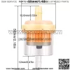 Universal 3/16" 5mm-6mm Inline Gas Fuel Filters with Magnet for ATV Motorcycle Golf Cart Scooter UTV ATV Generator Lawn Mower Tractor Small Engine (10 Pack,Yellow) - Image 2