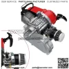 49cc 2 Stroke Racing Engine Motor Cylinder for Air Cooled Pocket Bike Mini Dirt Bike ATV Scooter T8F 14 teeth Gear Box Recoil Pull Start Racing Air Filter & Handle Bar & Throttle Cable - Image 2