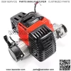 2 Stroke 49cc Engine Single Cylinder Pull Start Mini Chopper/Bike Exhaust Air Cooled Motor Aluminum Replacement Parts For Pocket Mini Pit Dirt Bike ATV Quad Bike