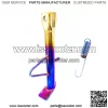 Motorcycle modified 304 stainless steel side tripod electric motorcycle scooter burnt titanium side support with spring side tripod - Image 4