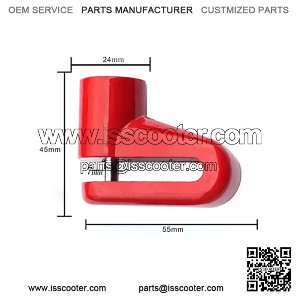 Anti heft isc rake otor heel ock or cooter ike icycle otorcycle EW - Image 2