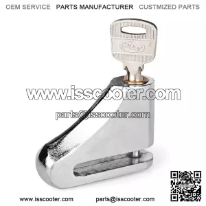 Motorcycle isc rake ock nti-Theft heel adlock ith eys or cooter oped