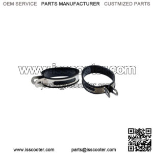 Exhaust Clamps with Rubber for 50cc - 150cc Oval Shaped Mufflers/Silencers