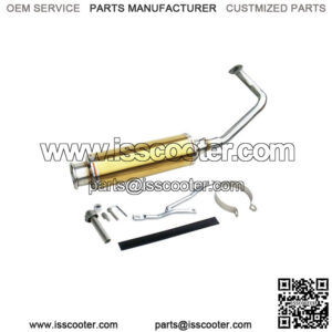 Gold Stainless Steel Exhaust Pipe for 50cc, 125cc, and 150cc GY6 Engines (NCY)