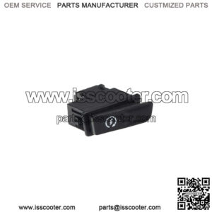 Black 2-Pin Starter Switch for ATVs, Go-Karts, & Scooters