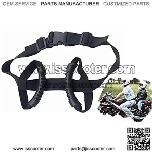 GFYWZZ Passenger Safety Belt Handles for Motorcycle, Motocross, ATV, Scooter, Snowmobile Durable Reliable & Comfortable Safer Way to Ride with Passenger