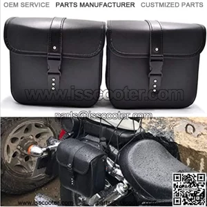 Saddlebags For Motorcycle Universal Leather PU Waterproof Saddlebags Softailfor Scooter Honda Suzuki Yamaha HD Street Sportster