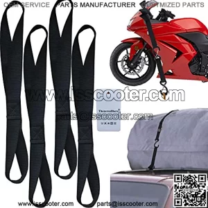 Thenewallhere Soft Loop Tie Down Straps for Motorcycle Handlebar,Car,Cargo,Truck,Boat,UTV,ATV,TV,Dirt Bikes Secure Trailer.Heavy Duty Soft Loop Short Small Vehicle Moving Tie Down Straps,UV Resistant