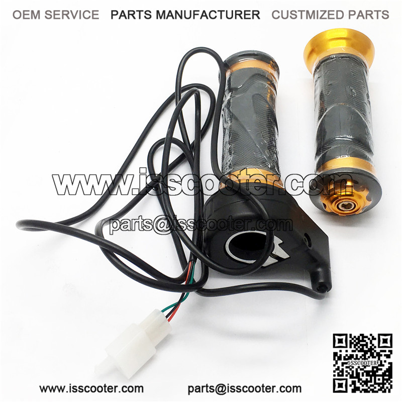 Twist Throttle Grip Set Gold 3 Wire Electric Scooter - Image 2