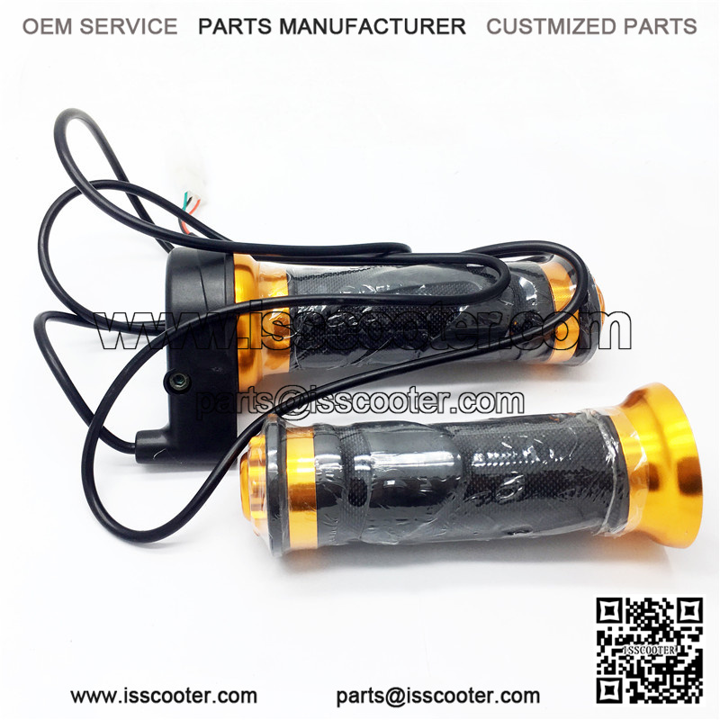 Twist Throttle Grip Set Gold 3 Wire Electric Scooter - Image 3