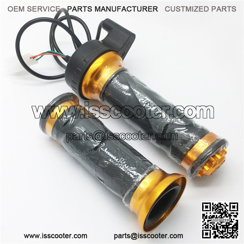 Twist Throttle Grip Set Gold 3 Wire Electric Scooter - Image 4