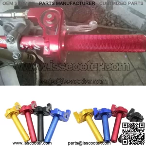 7/8" Throttle Twist Grips Handlebars For Motorcycle Moped Scooter ATV Dirty Bike