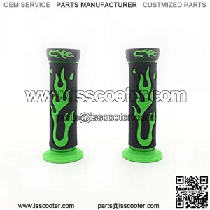 XH4067-LIGHT GREEN-22 7/8 Inches (22mm) Flame Gel Handlebar Grips Compatible with Yamaha  Suzuki ATV KTV Scooter,5% coupon applied at checkout,with coupon