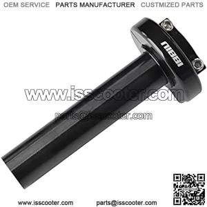 Universal Replacement High Performance Adjustable Modified Aluminum CNC 7/8" Throttle Handlebar Accelerator Fit Motorcycle Scooter ATV Motorcross Dirt Bike GY6 Chinese Scooter (black)