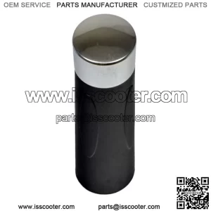 2-1/2" Rubber Handlebar Grip with Chrome End Cap