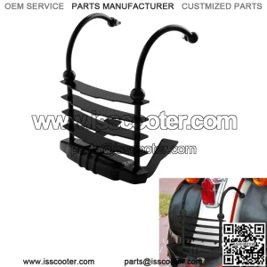 Black Rear Bumper Cheese Grater Grills Fit For Harley Heritage Springers 97-03 (For: Harley-Davidson)