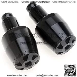 Motorcycle Handlebar Ends - APE RACING Universal Billet Aluminum Bar End Cap Plugs Weights For 7/8" bars or 1 1/8" Fat Bars Fit Any Motorcycle Dirt bike Scooter with Hollow Handlebars